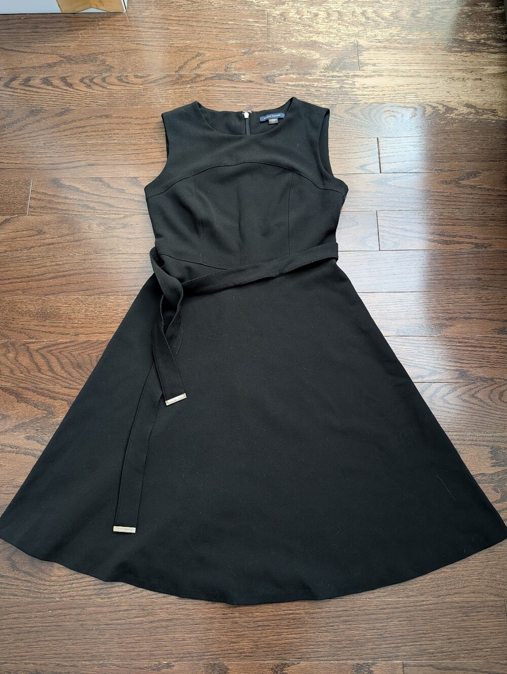🖤👗🖤 Tommy Hilfiger Black Sleeveless A-Line Fit And Flare Knee Length Dress